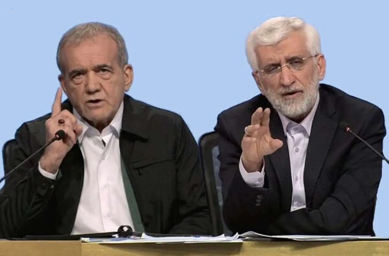 پزشکیان خطاب به جلیلی: آدم‌های «حکومت در سایه» به سفارت انگلیس و سعودی حمله کردند / خیال می‌کنند بدون رابطه دنیا می‌شود به ۸ درصد رشد رسید