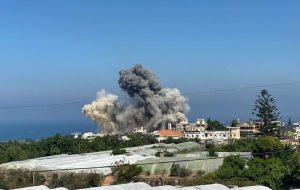 حمله توپخانهای رژیم صهیونیستی به جنوب لبنان حمله توپخانهای رژیم صهیونیستی به جنوب لبنان