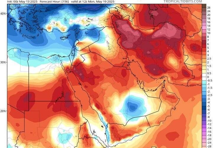 هواشناسی: هفته آینده دمای هوا به ۵۰ درجه می‌رسد