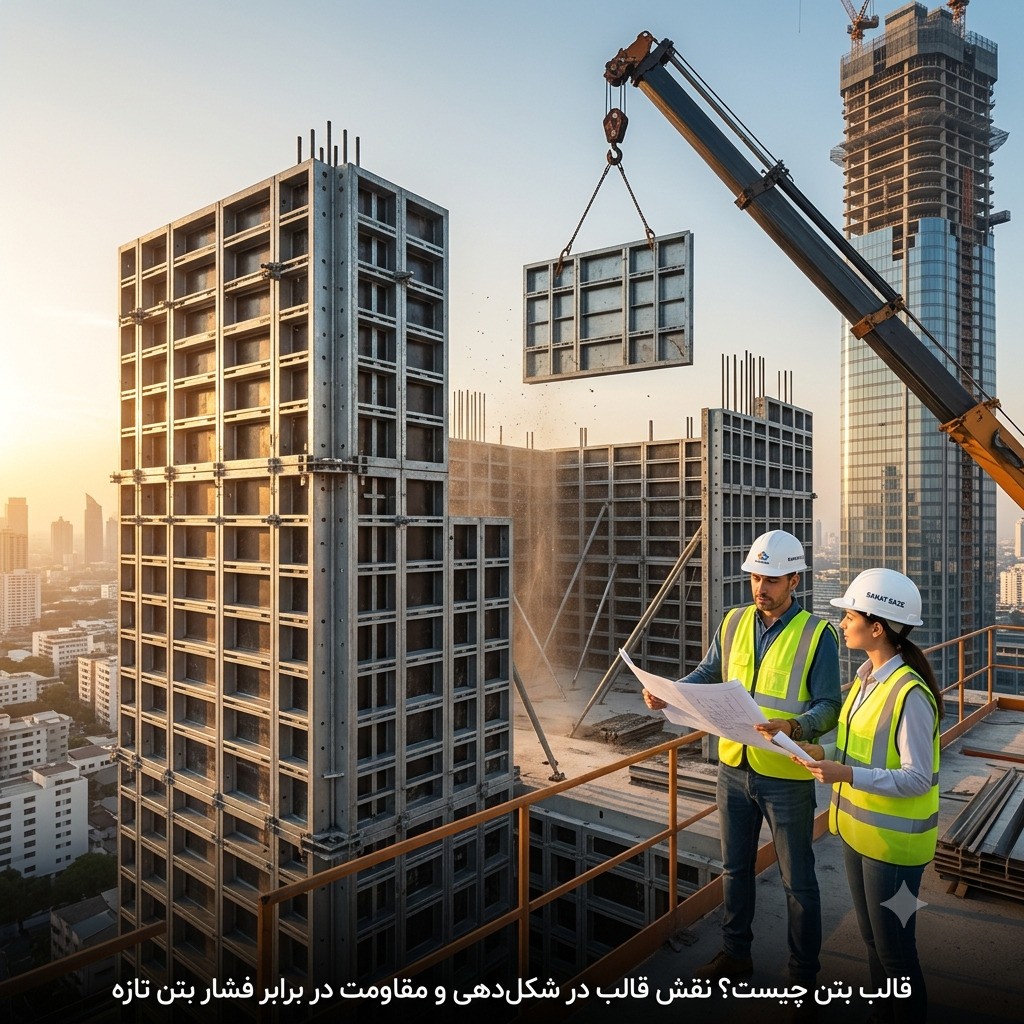 قالب بتن فلزی چیست و مقایسه کامل با قالب پلاستیکی و چوبی
